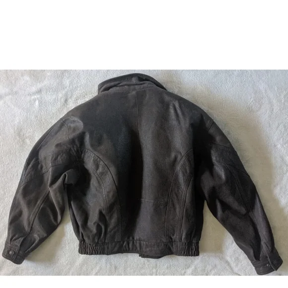 Wilsons Adventure Bound Leather-Pilot Bomber Jacket Mens Large Brown Thinsulate. - Picture 9 of 12